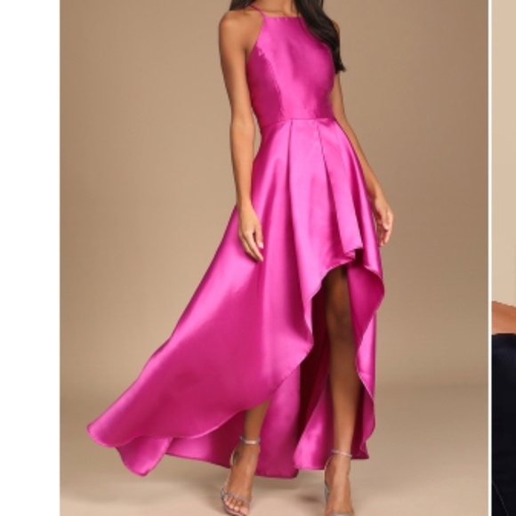LULU's Prom Wedding Chic Special Event Elegant Sexy High Low Hem Dress - Picture 4 of 4